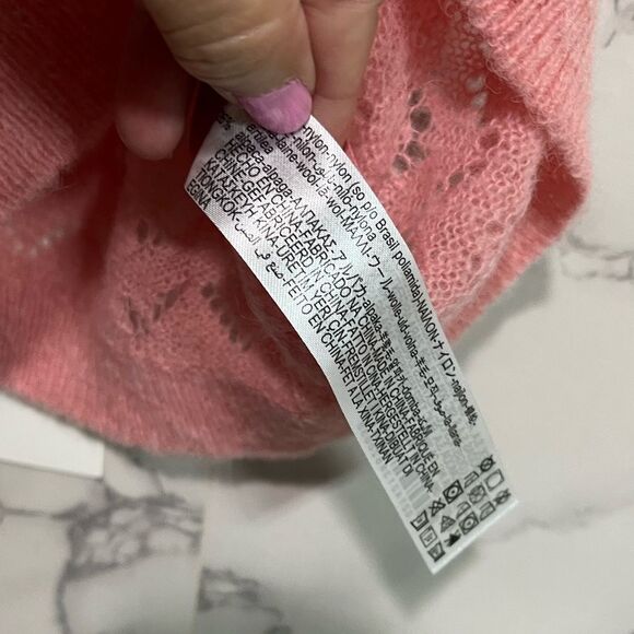 ZARA Pointelle Knit Top Size M - Picture 5 of 11